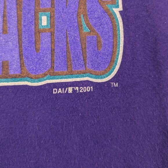 Vintage Arizona Diamondbacks 2001 World Series Champions Baseball Shirt Large - Picture 4 of 7